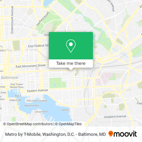 Metro by T-Mobile map