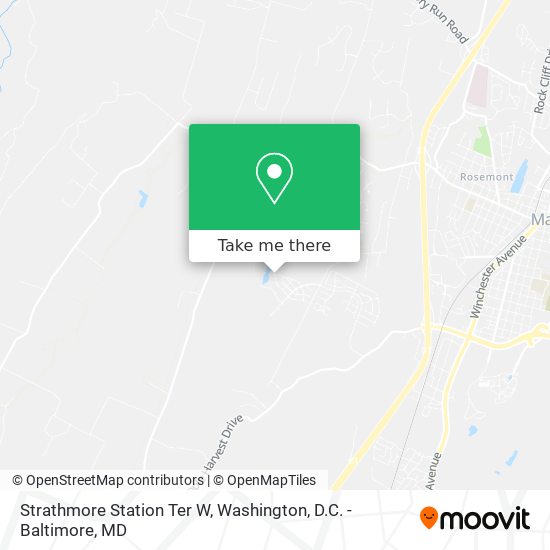 Strathmore Station Ter W map