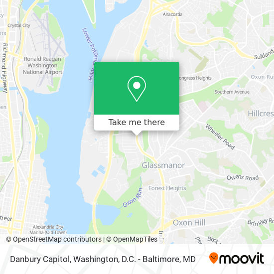 Mapa de Danbury Capitol