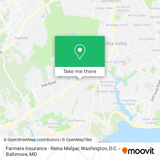Farmers Insurance - Reina Melgar map