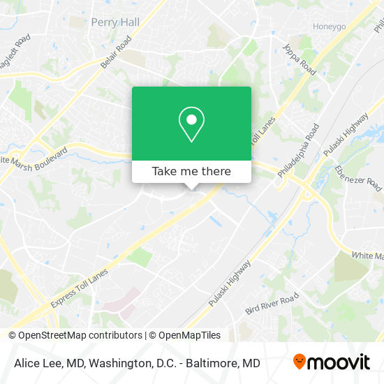 Alice Lee, MD map