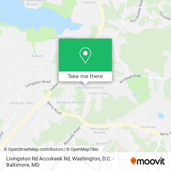 Mapa de Livingston Rd Accokeek Rd