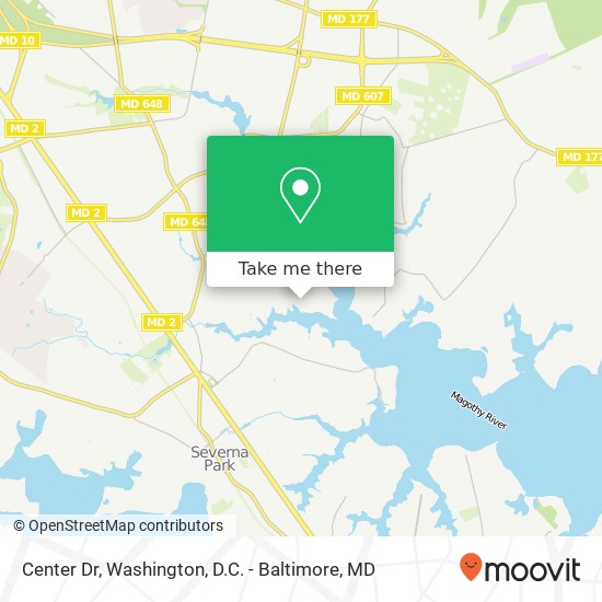 Mapa de Center Dr, Severna Park, MD 21146