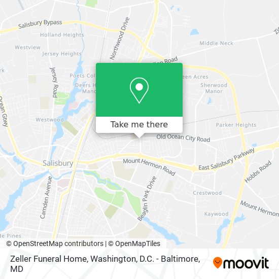 Zeller Funeral Home map