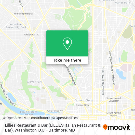 Lillies Restaurant & Bar (LiLLiES Italian Restaurant & Bar) map