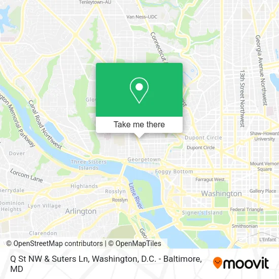 Mapa de Q St NW & Suters Ln