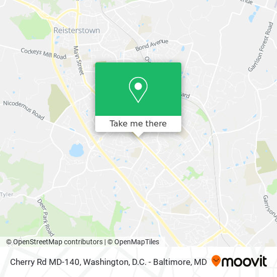 Cherry Rd MD-140 map