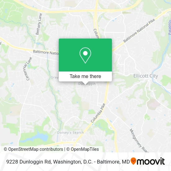 9228 Dunloggin Rd map