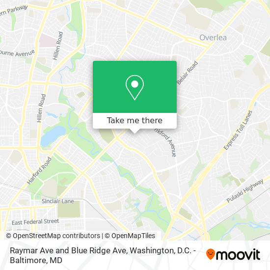 Mapa de Raymar Ave and Blue Ridge Ave