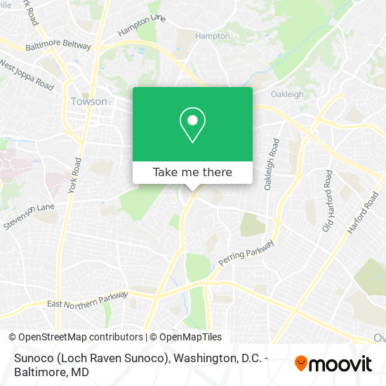 Sunoco (Loch Raven Sunoco) map