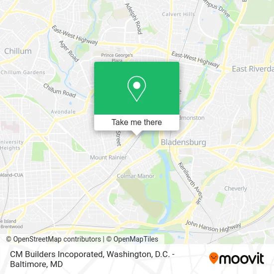 CM Builders Incoporated map