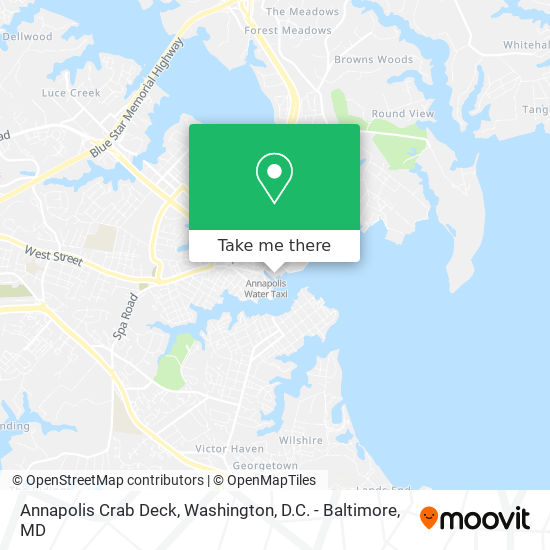 Annapolis Crab Deck map