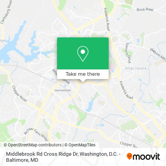 Middlebrook Rd Cross Ridge Dr map