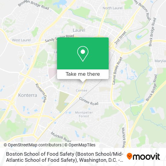 Boston School of Food Safety (Boston School / Mid-Atlantic School of Food Safety) map