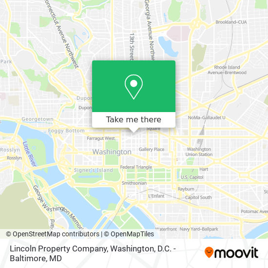 Mapa de Lincoln Property Company
