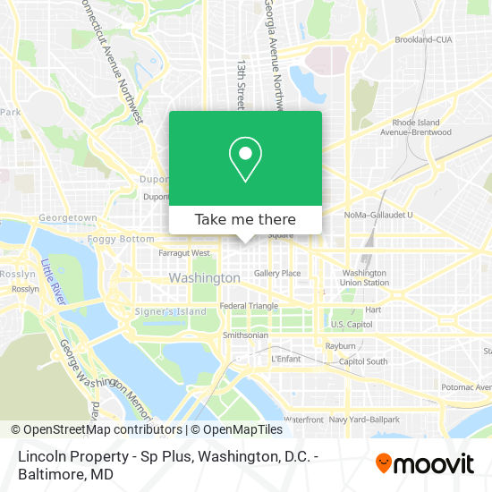 Mapa de Lincoln Property - Sp Plus