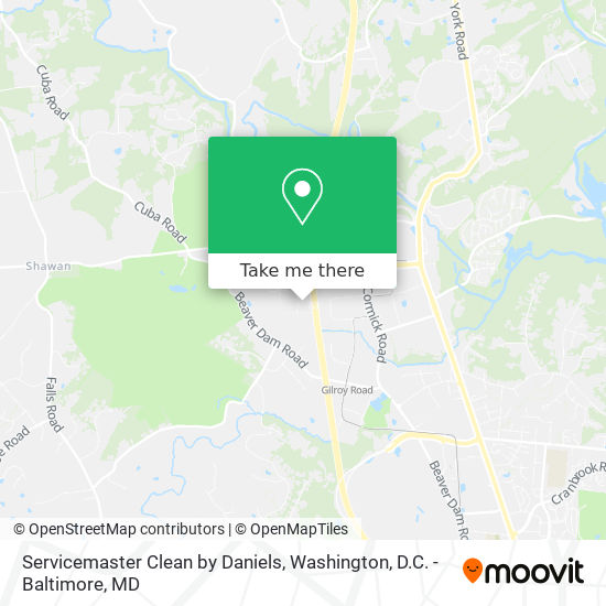 Servicemaster Clean by Daniels map