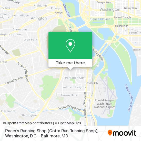Pacer's Running Shop (Gotta Run Running Shop) map