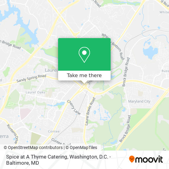 Spice at A Thyme Catering map