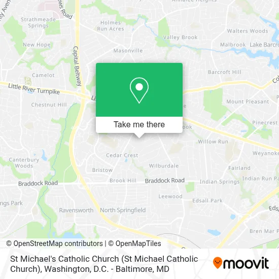 St Michael's Catholic Church map