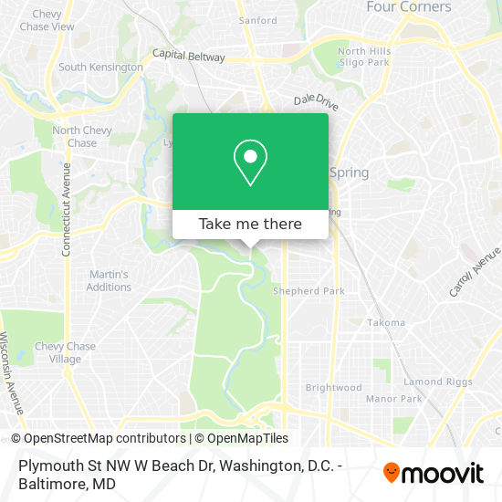 Mapa de Plymouth St NW W Beach Dr