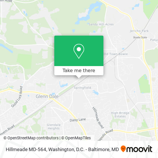 Hillmeade MD-564 map