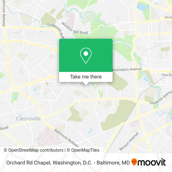 Orchard Rd Chapel map