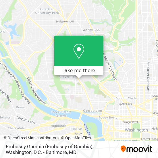 Embassy Gambia (Embassy of Gambia) map