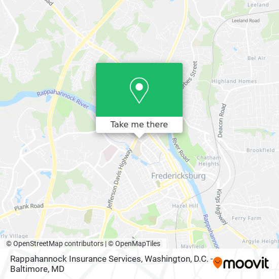 Mapa de Rappahannock Insurance Services