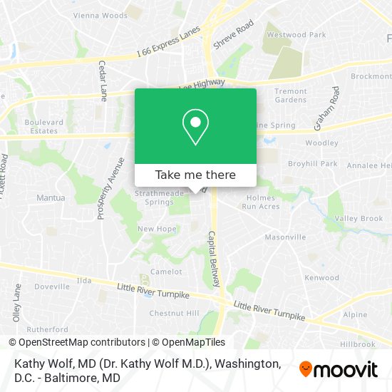 Mapa de Kathy Wolf, MD (Dr. Kathy Wolf M.D.)