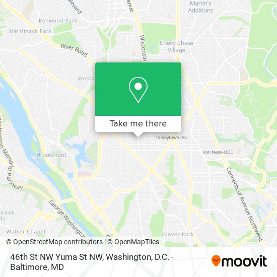 Mapa de 46th St NW Yuma St NW