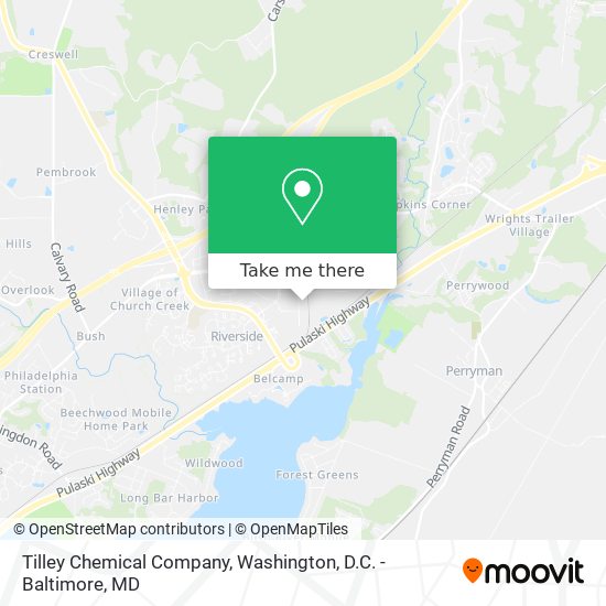 Mapa de Tilley Chemical Company