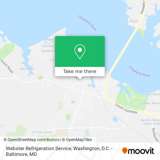 Webster Refrigeration Service map