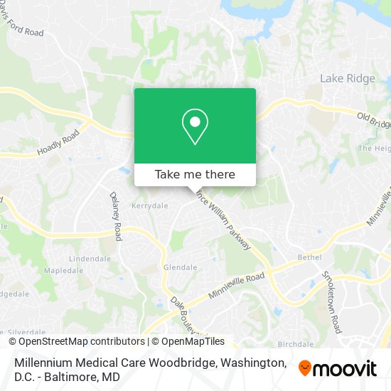 Mapa de Millennium Medical Care Woodbridge