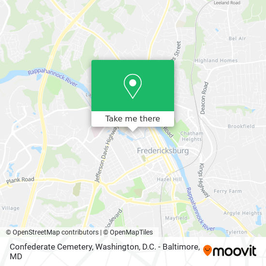 Mapa de Confederate Cemetery