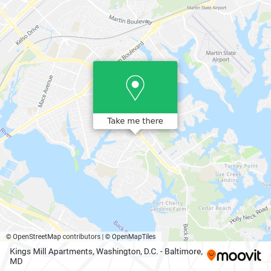 Mapa de Kings Mill Apartments