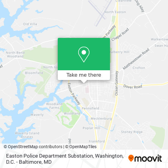 Mapa de Easton Police Department Substation