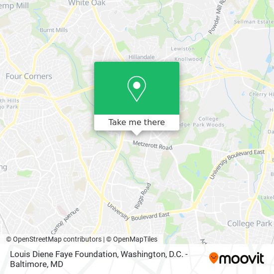 Louis Diene Faye Foundation map