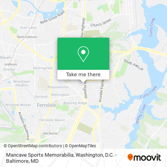 Mapa de Mancave Sports Memorabilia