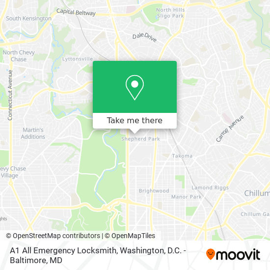 A1 All Emergency Locksmith map