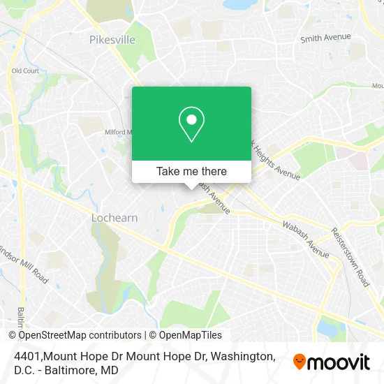 Mapa de 4401,Mount Hope Dr Mount Hope Dr
