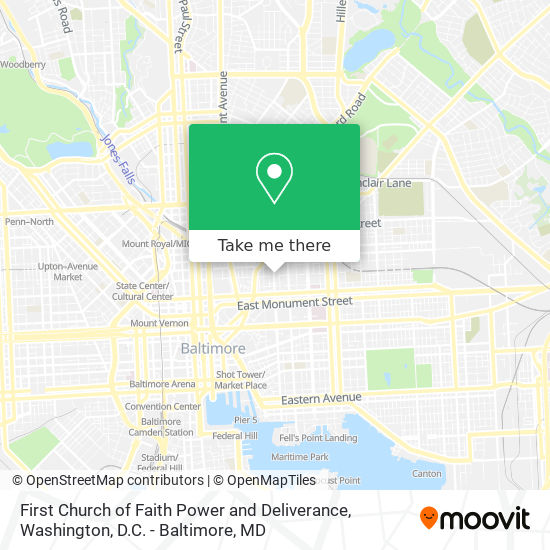 First Church of Faith Power and Deliverance map