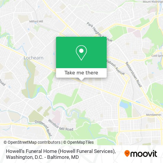 Mapa de Howell's Funeral Home (Howell Funeral Services)