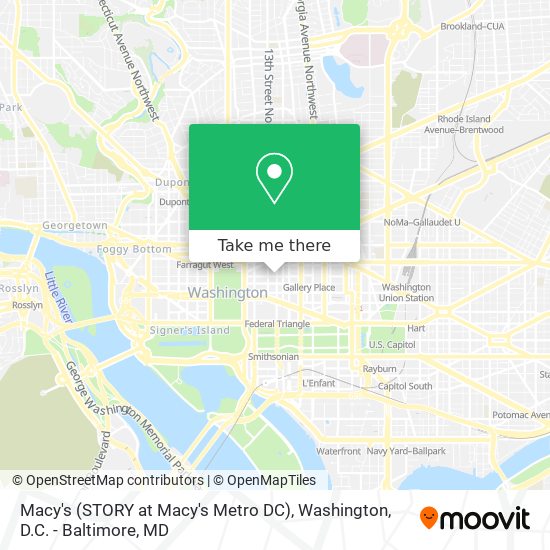 Mapa de Macy's (STORY at Macy's Metro DC)