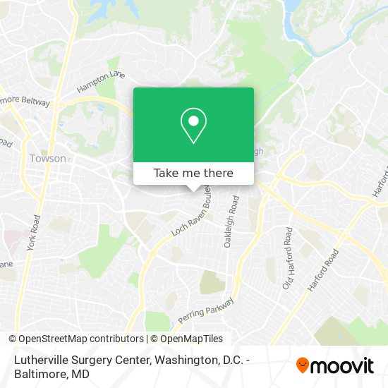 Lutherville Surgery Center map