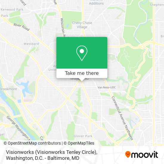 Visionworks (Visionworks Tenley Circle) map