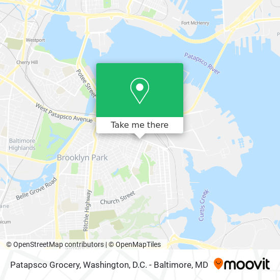 Mapa de Patapsco Grocery