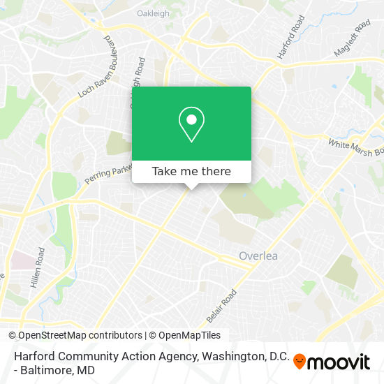 Harford Community Action Agency map