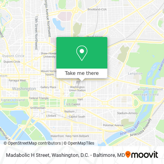 Madabolic H Street map