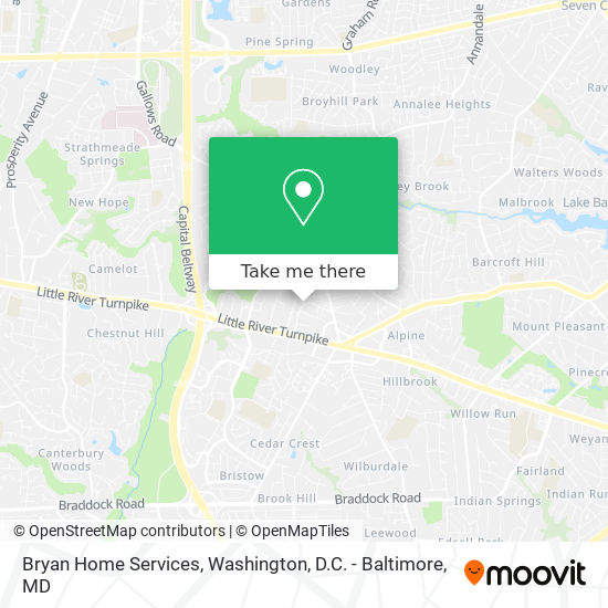 Mapa de Bryan Home Services